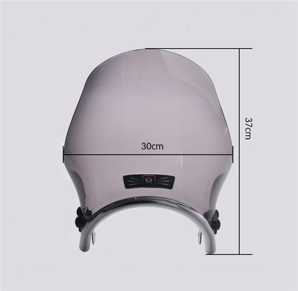 Universal-Motorcycle-Wind-Shield-Windscreedn-Round-Lights-Street-Bike-Glass-1115133
