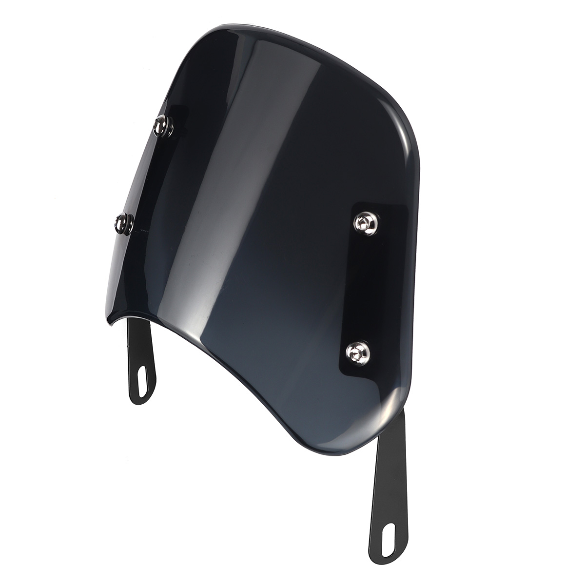 Universal-Motorcycle-Windshield-5-7quot-Windscreen-For-HondaYamahaKawasakiSuzuki-1735303