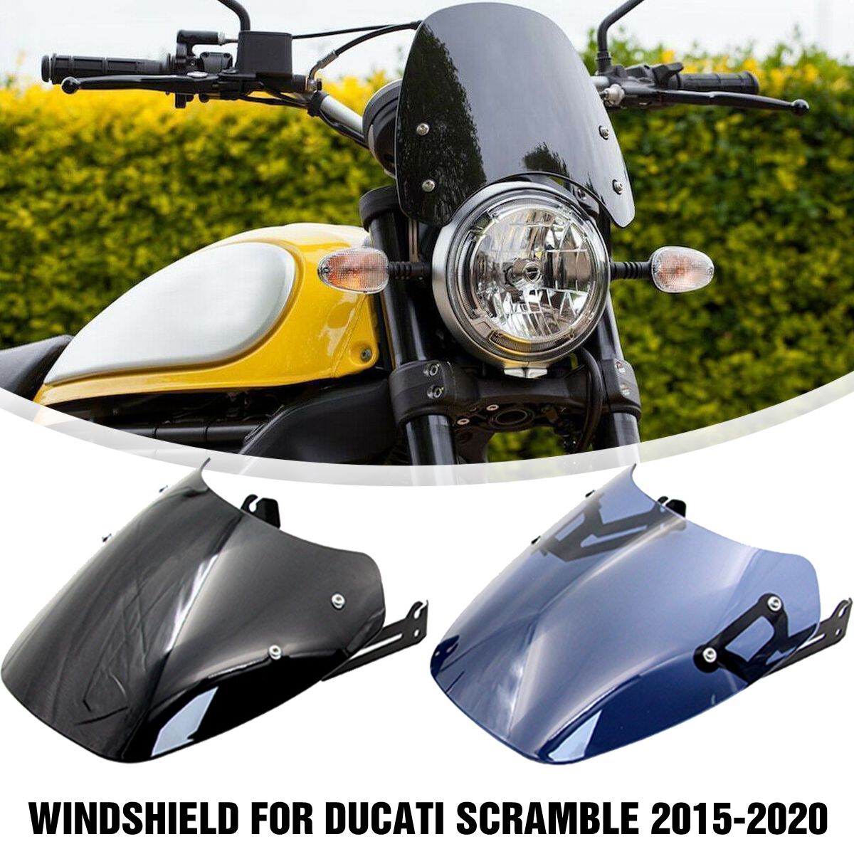 Windscreen-Windshield-Screen-Protection-with-holder-for-Ducati-Scrambler-2015-20-1816954