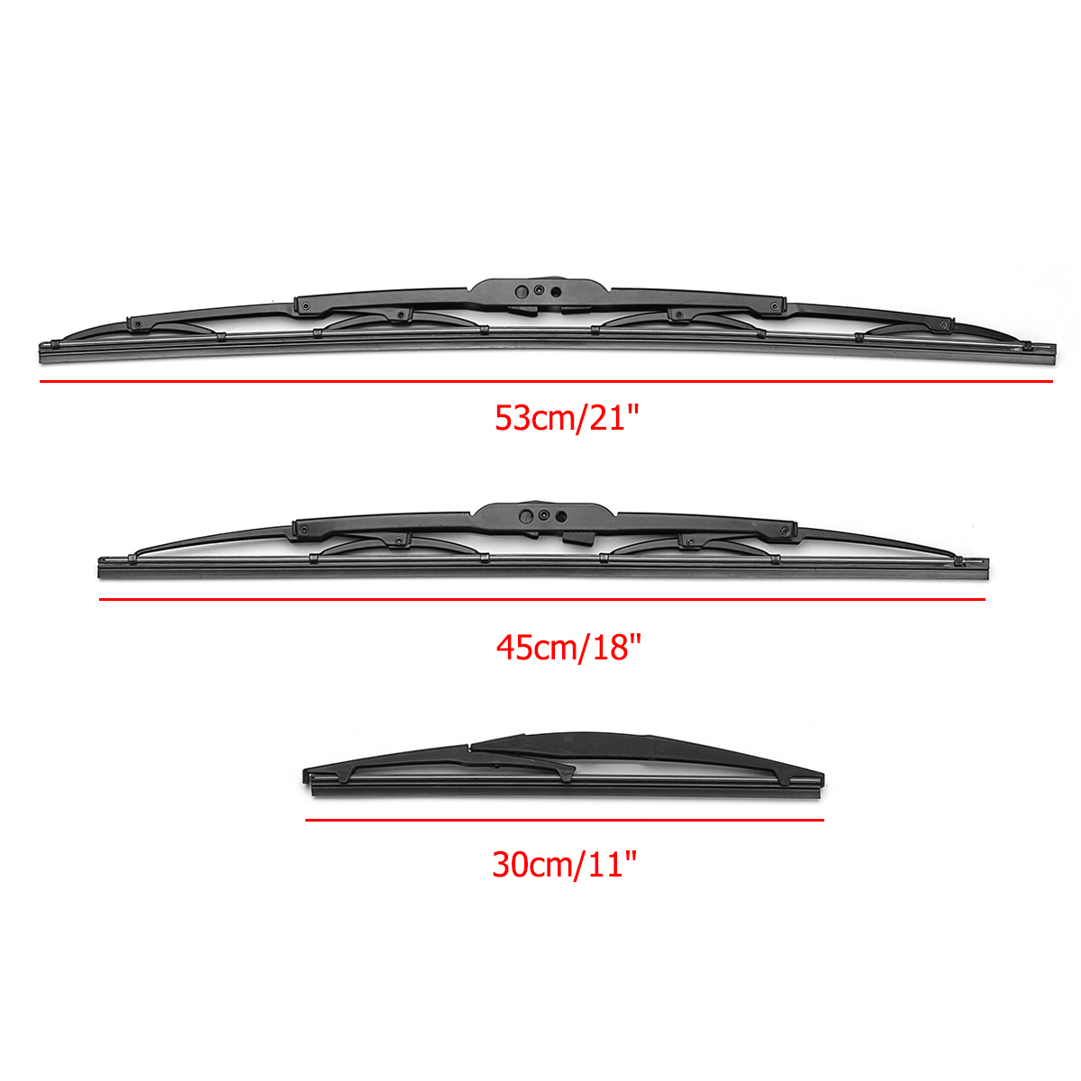 Car-Vehicle-Standard-Front-Rear-Windscreen-Wiper-Blades-21quot-18quot-11quot-for-Suzuki-Swift-2005-2-1541480