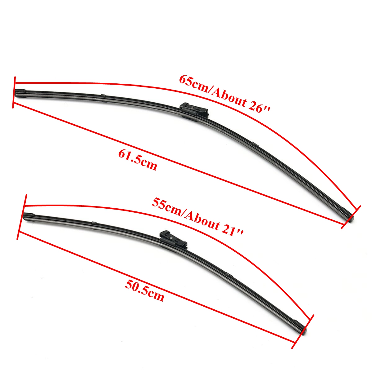 Pair-21-Inch-26-Inch-Front-Windscreen-Wiper-Blades-Set-For-AUDI-A6-Model-C7-2010-2016-1137437