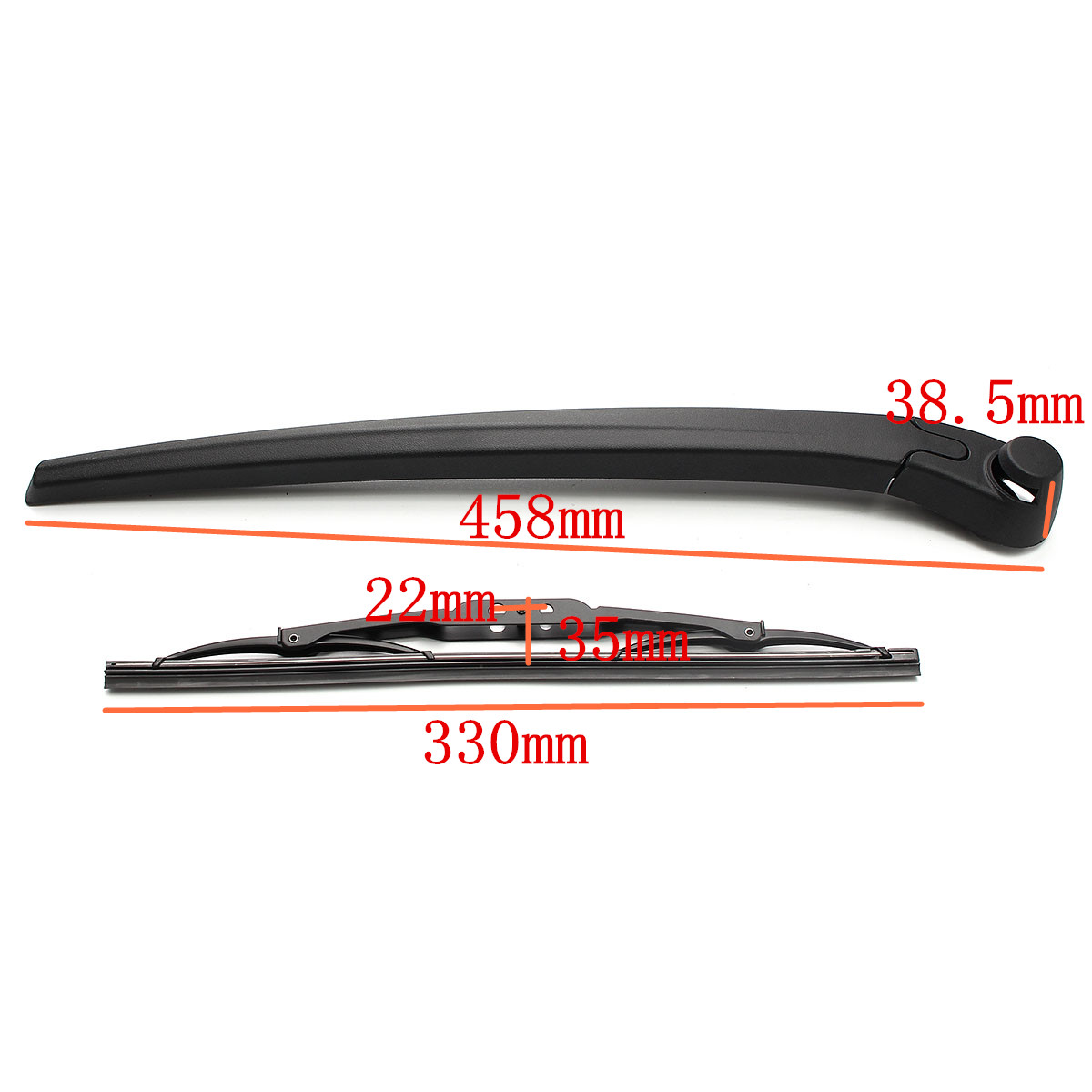 Rear-Wiper-Arm-Blade-Set-Rubber-Steel-For-Seat-Ibiza-6L-2002ndash2010-1148188