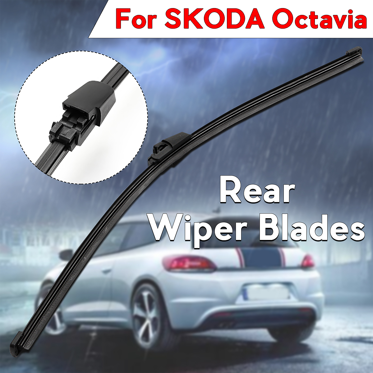 Vehicle-Rear-Windscreen-Wiper-Blades-For-SKODA-Octavia-Mk2-2004-2013-16-Inch-405mm-1204902