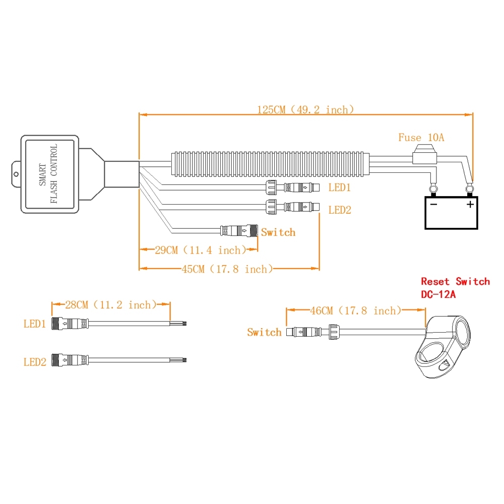 BOSMAA-MK5W-12V-10A-Motorcycle-Light-Reset-Switch-Waterproof-Wiring-Harness-Flash-Control-Line-Group-1411603