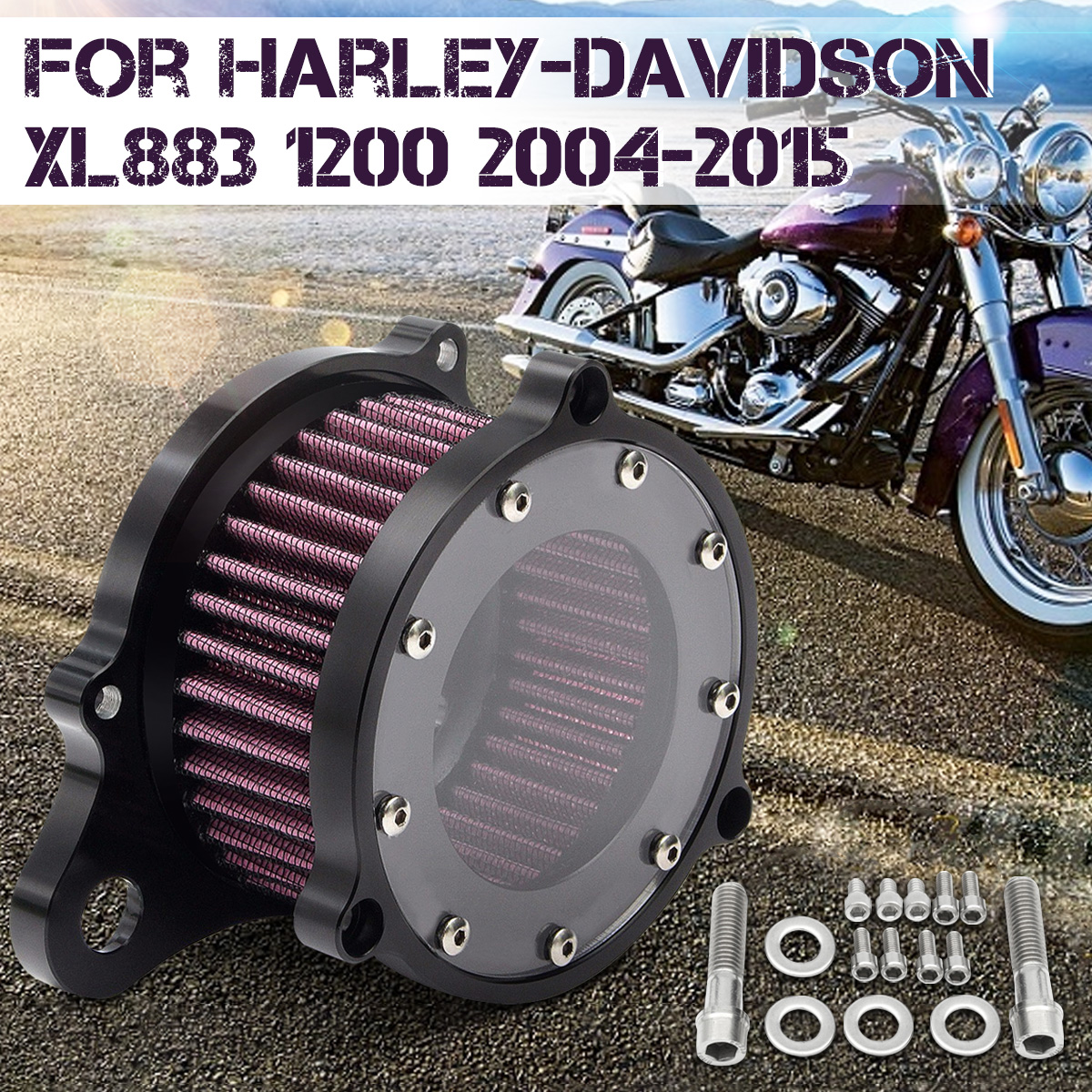 Motor-Air-Cleaner-Intake-Filter-System-Aluminum-For-Harley-Davidson-Sports-XL-883-1200-2004-2005-200-1093988